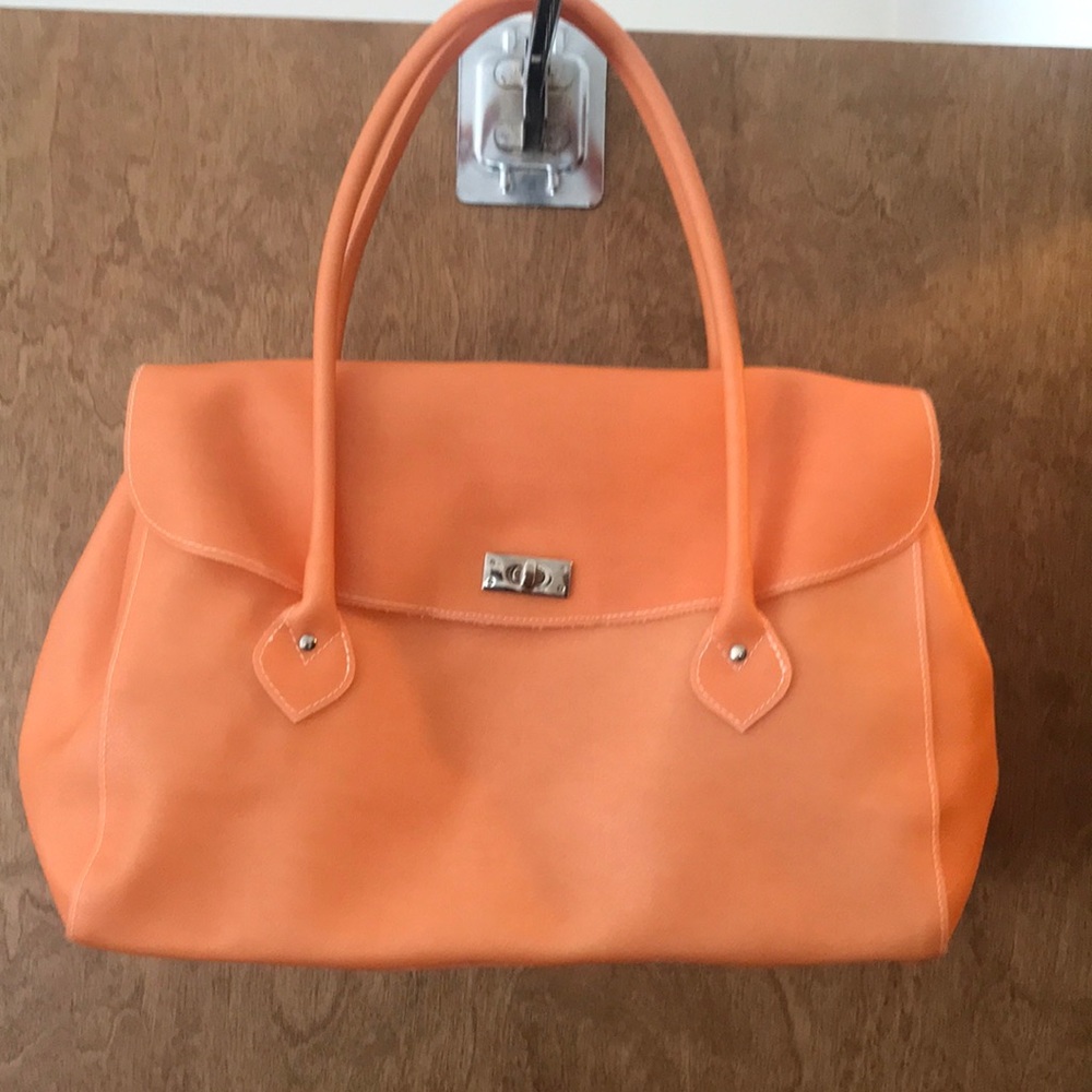 Helen Welsh Sherbet Orange Vintage Jelly Bag with dust bag included.  New no tag